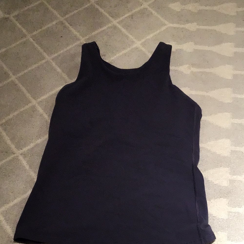 Athleta Black Fitted Sleeveless Tank Top